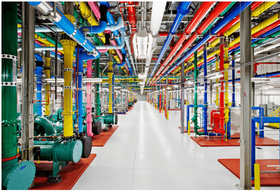 Planta de refrigeração de um data center do Google, na Geórgia, EUA.