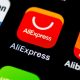 Imagem do ícone do aplicativo do AliExpress no smartphone